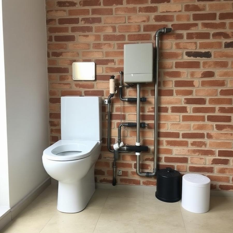 In-wall cistern installation