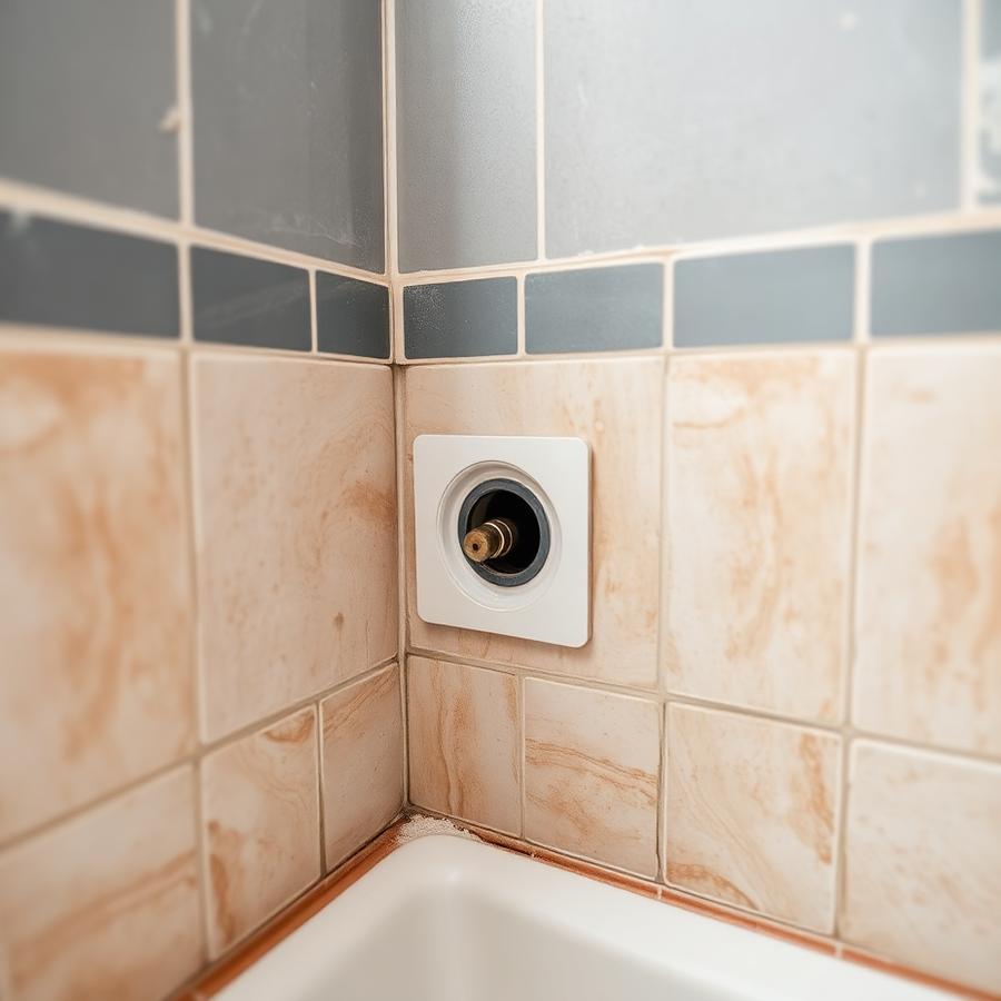 Tile repair around access point