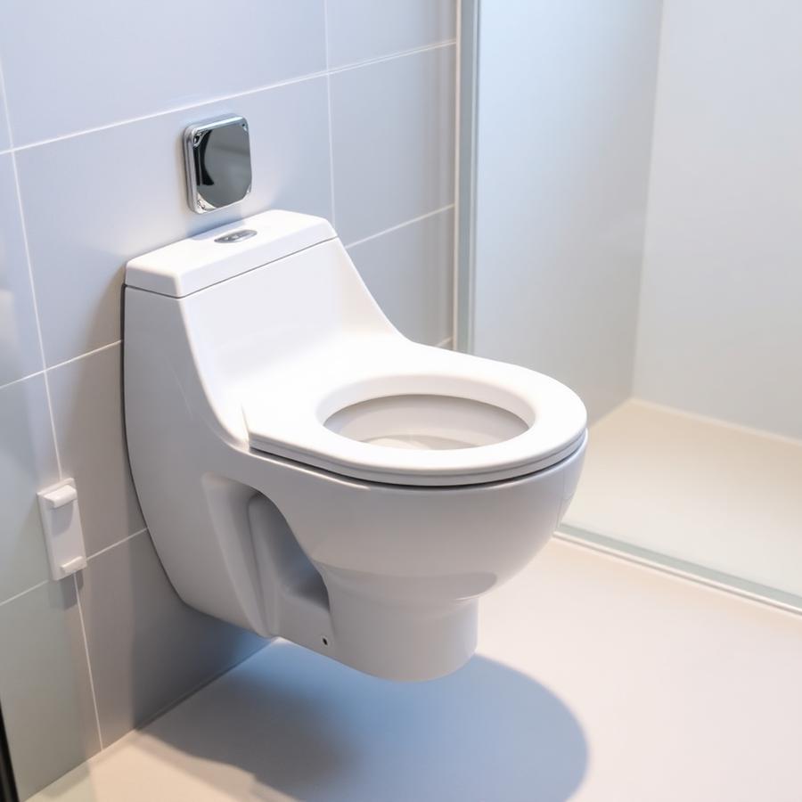 Finished wall-hung toilet